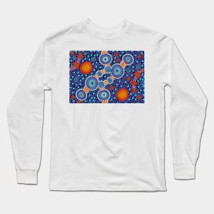 Aboriginal Art - The Journey 2 Long Sleeve T-Shirt